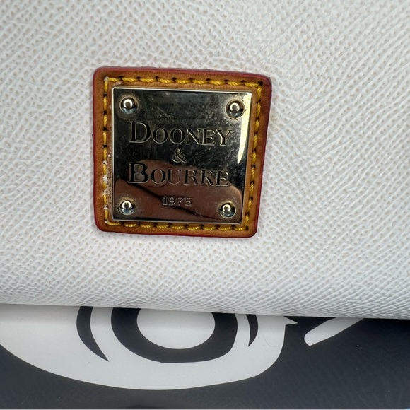 Dooney & Bourke White and Tan Satchel - Picture 9 of 16